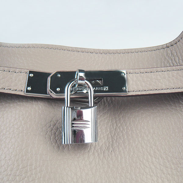 Replica Hermes Jypsiere 34 Togo Leather Messenger Bag Grey H2804 - 1:1 Copy